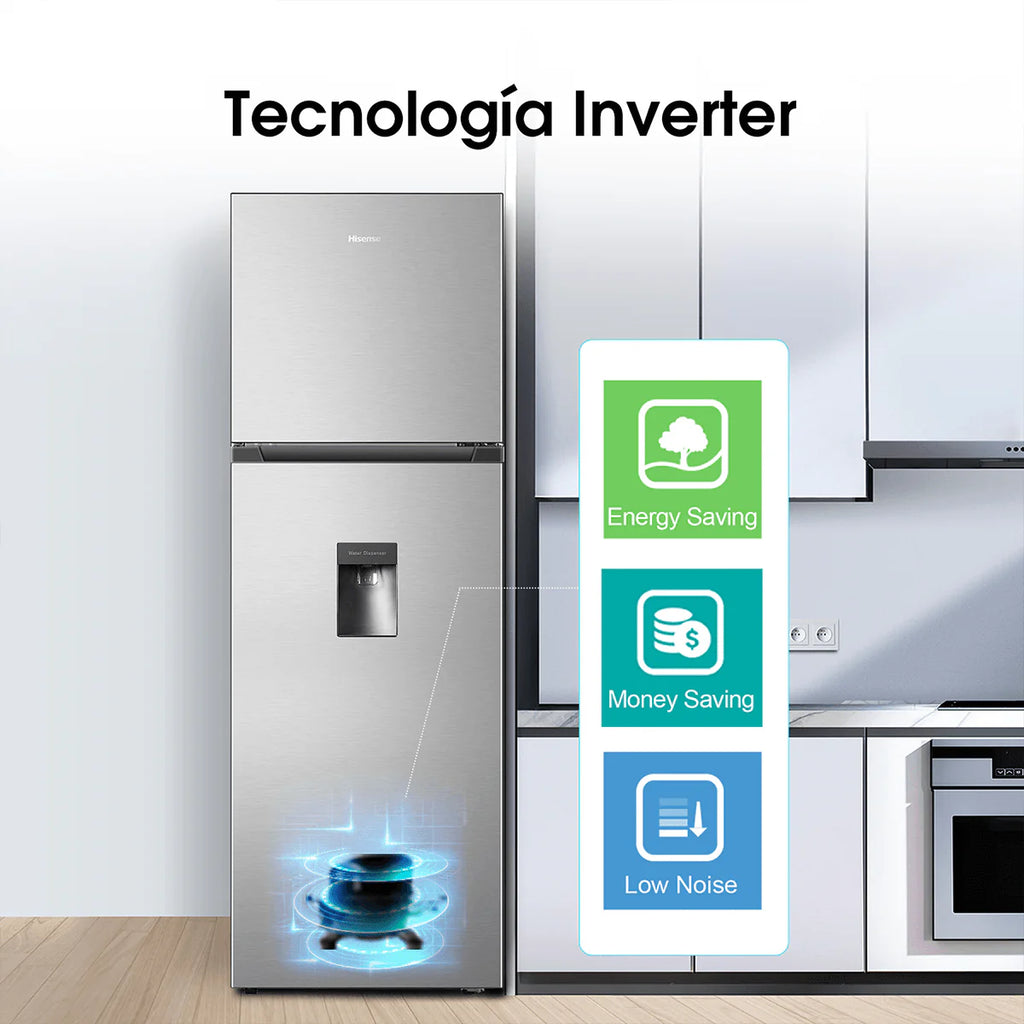 HISENSE REFRIGERADOR TOP MOUNT 8.8 CU INVERTER