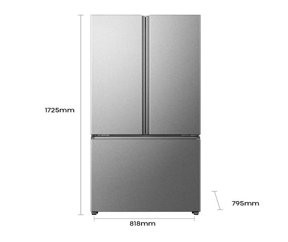 HISENSE REFRIGERADOR FRENCH DOOR 22 CUFT INVERTER WIFI- RF220SI5A