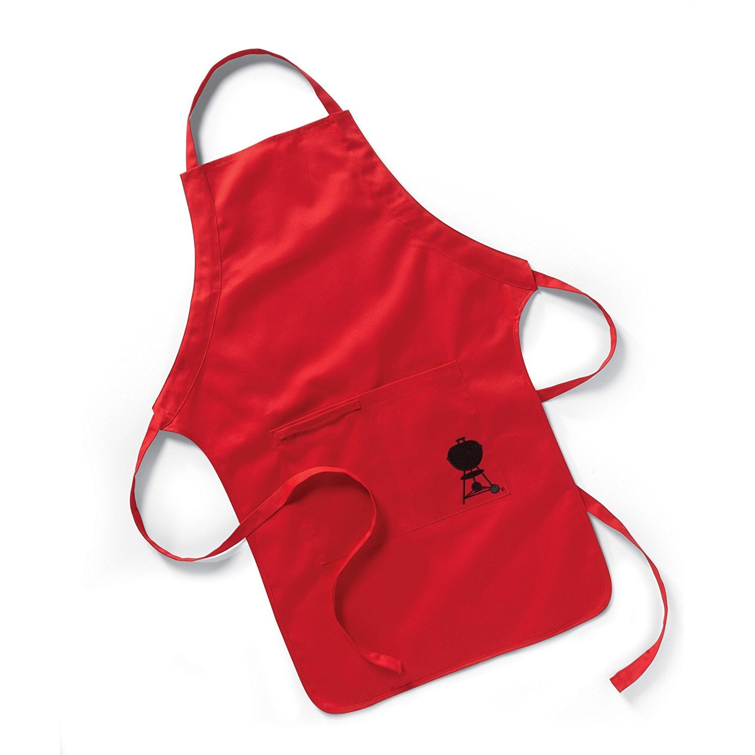 WEBER ACCESORIO DELANTAL NEGRO KETTLE ROJO