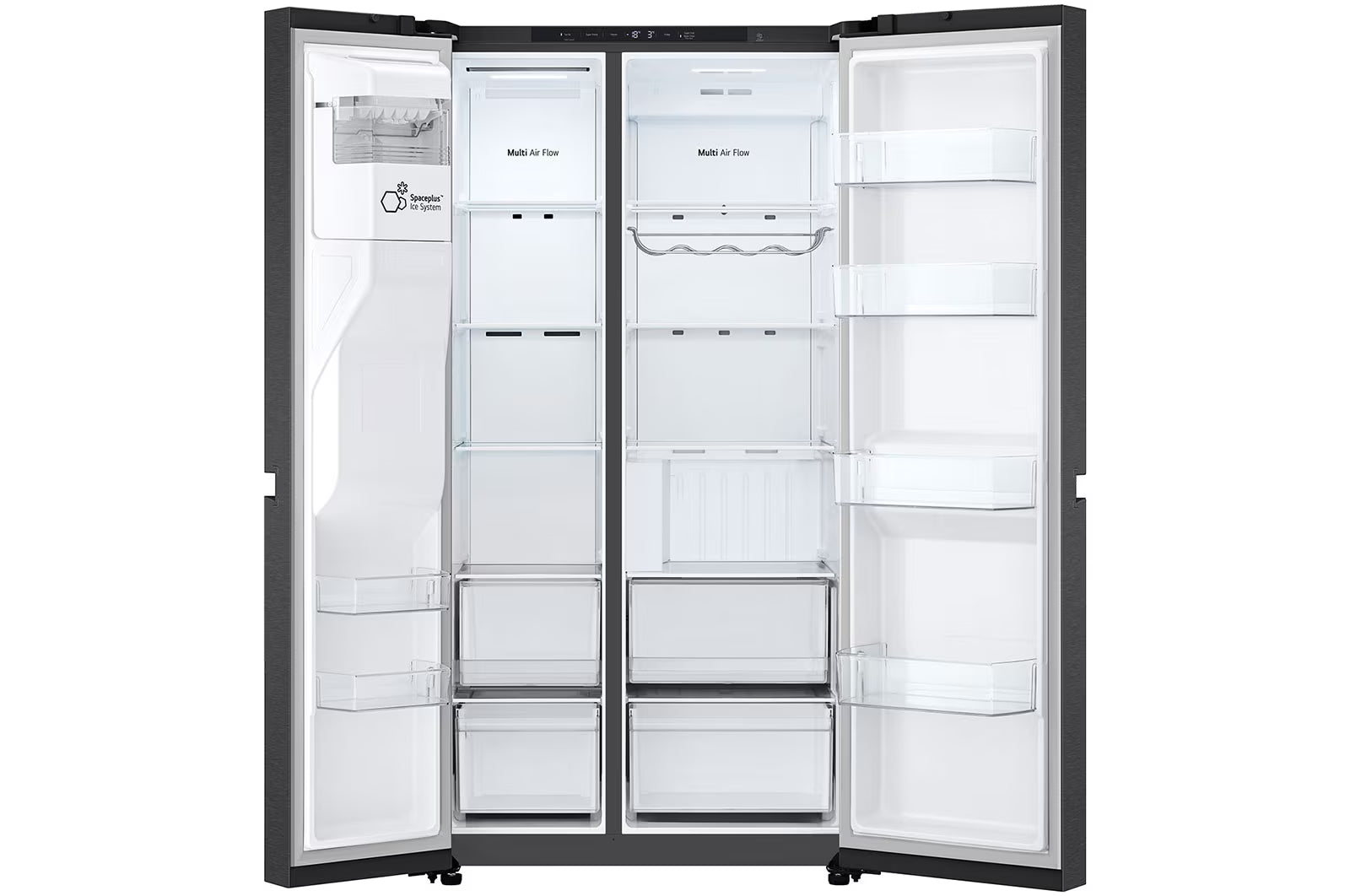 LG  REFRIGERADORA SIDE BY SIDE23pᶟ(Gross) / 22pᶟ(Net) SMART INVERTER ESSENCE MATTE BLACK VS25LQIK