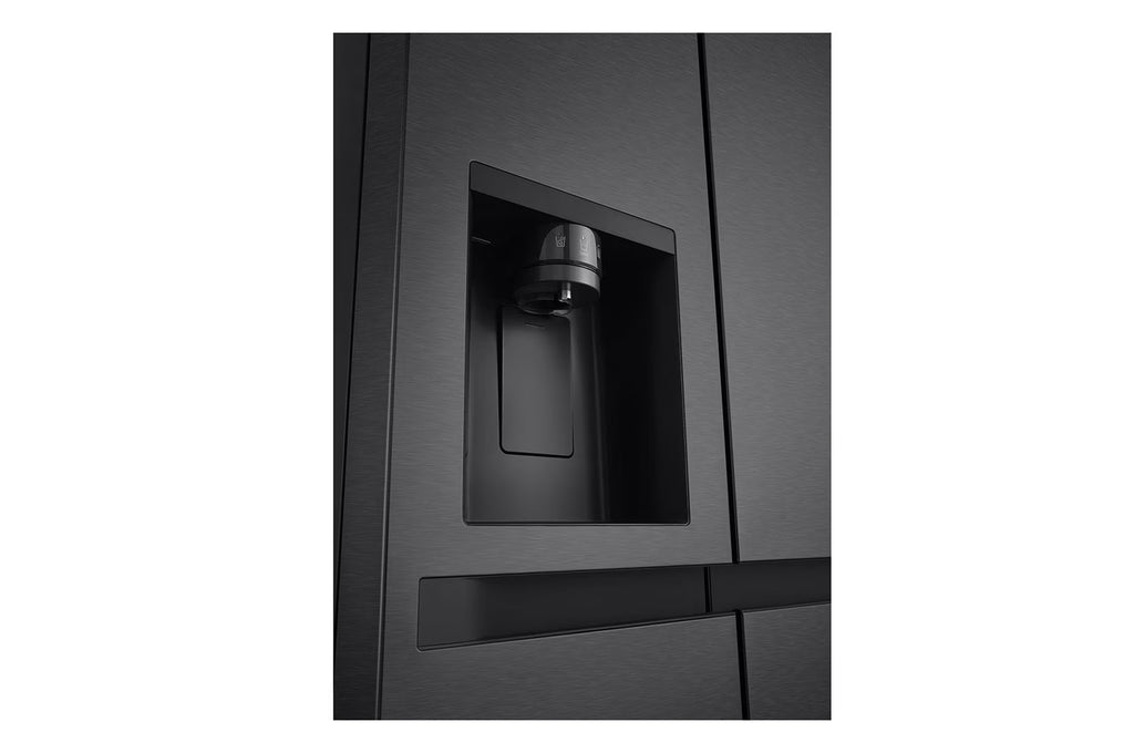 LG  REFRIGERADORA SIDE BY SIDE23pᶟ(Gross) / 22pᶟ(Net) SMART INVERTER ESSENCE MATTE BLACK VS25LQIK