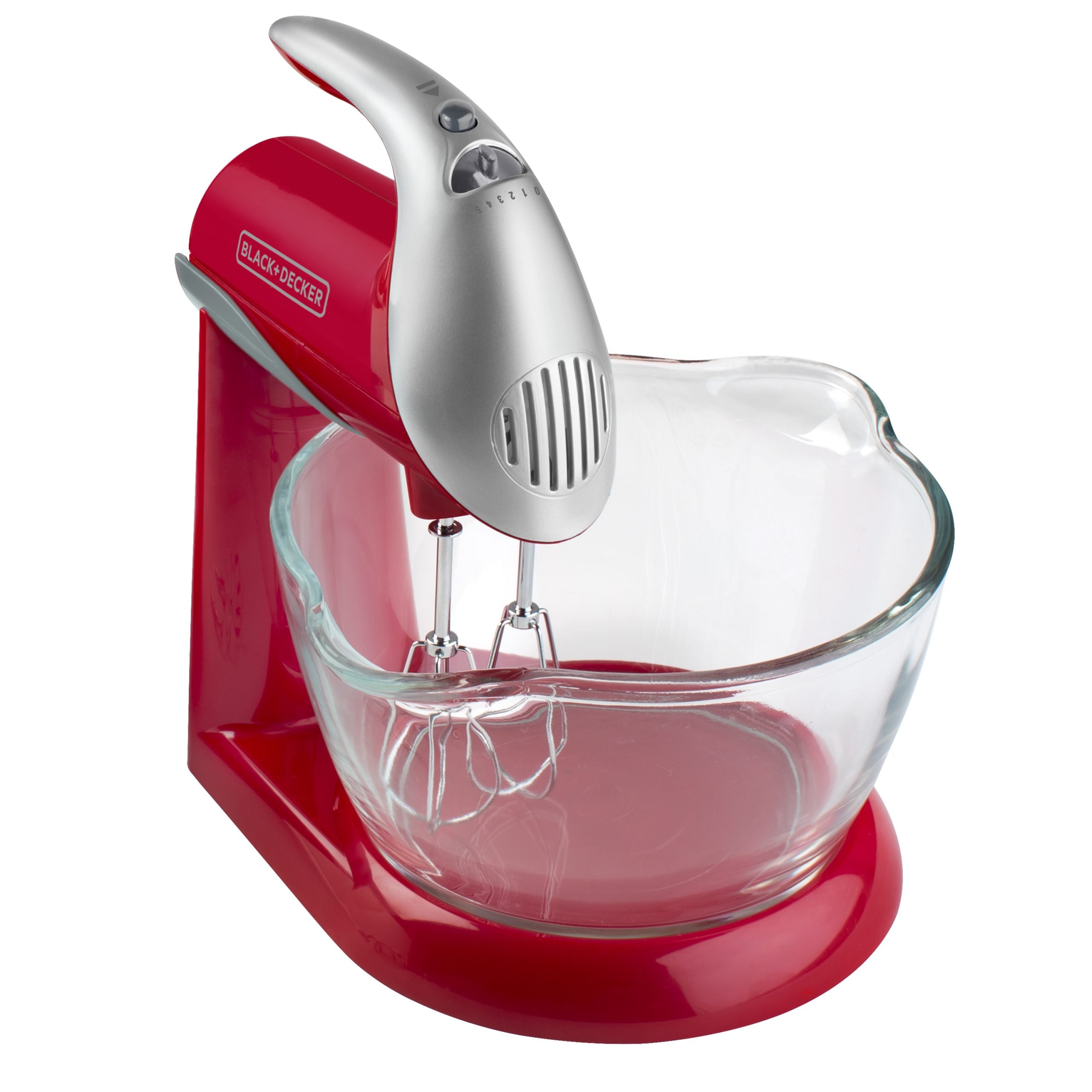 BLACK+DECKER BATIDORA CON TAZON VIDRIO Y PLASTICO B+D ROJA