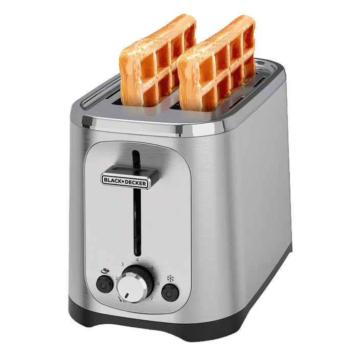 BLACK+DECKER TOSTADOR 2 REBANADAS ACERO INOXIDABLE