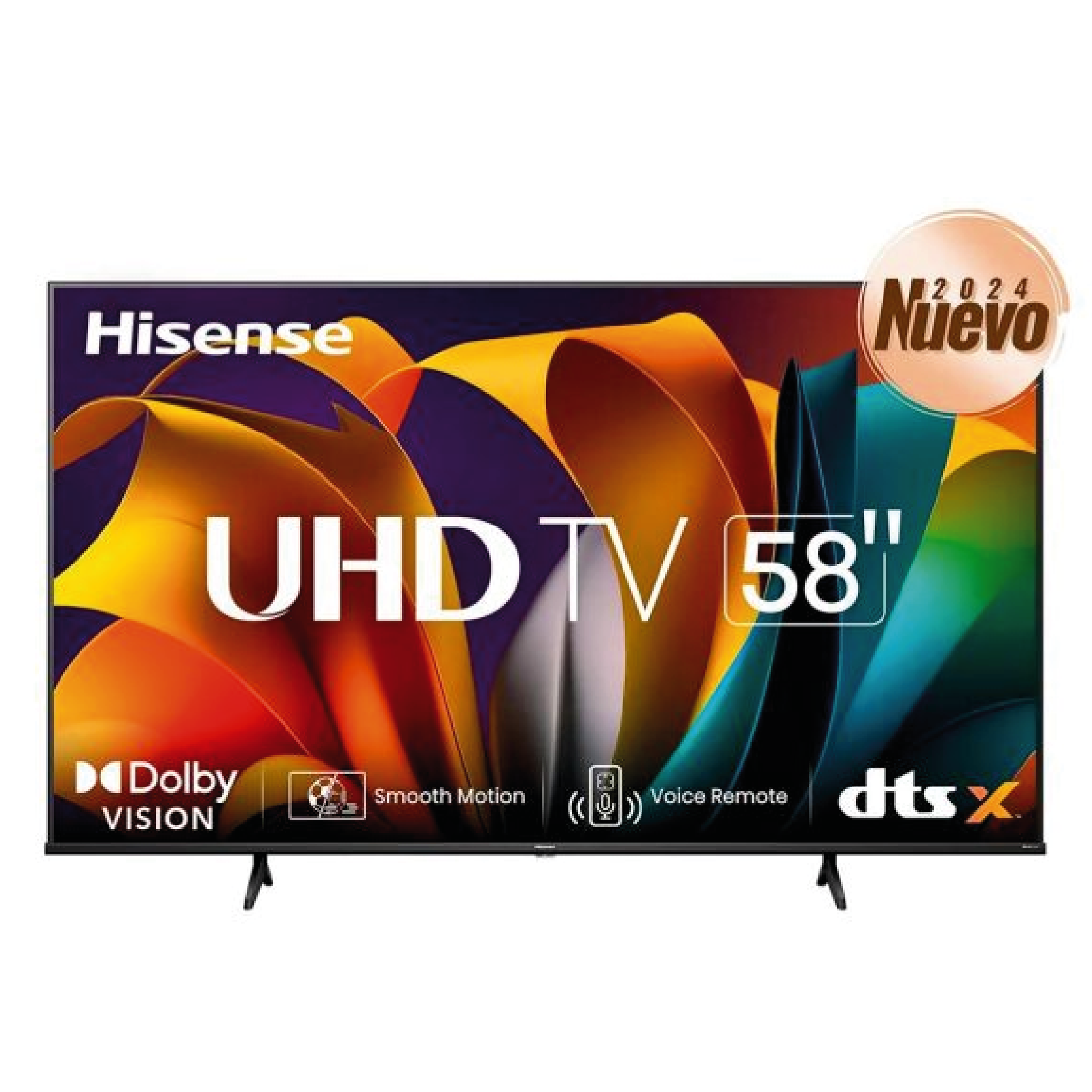 HISENSE TELEVISOR UHD 58IN 4K VIDAA HDMI USB WI-FI 58A6NV