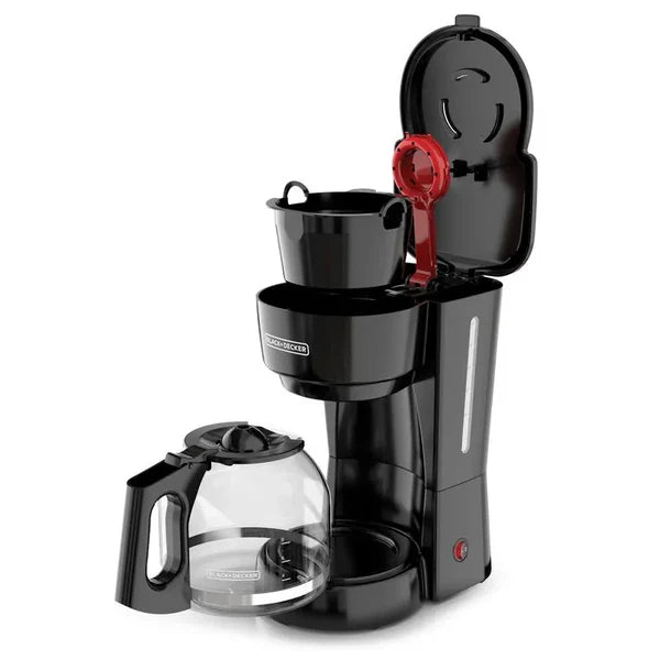 BLACK+DECKER CAFETERA 12 TAZAS NEGRO MATE